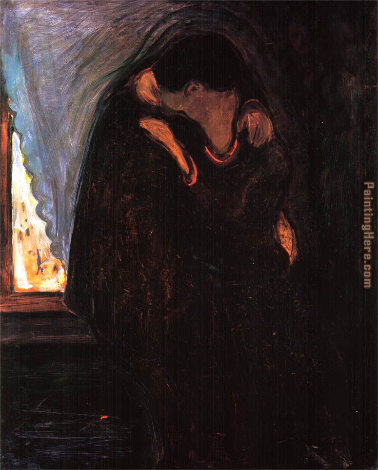 Edvard Munch The Kiss II